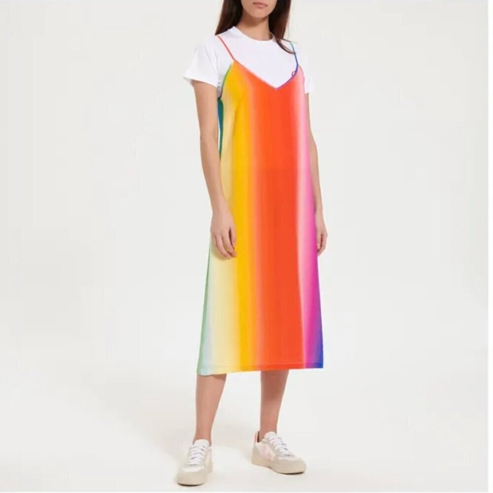 Etre Cecile Eleonore Rainbow Silk Dress